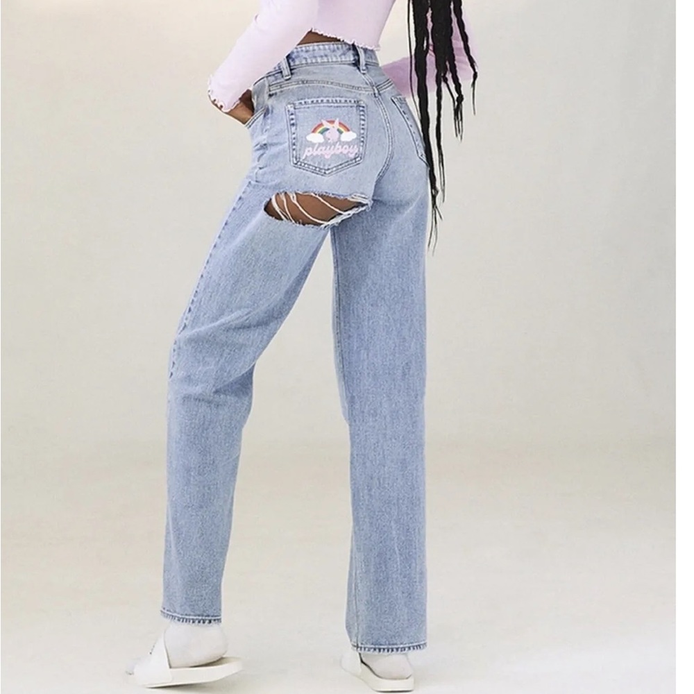 boyfriend fit playboy jeans